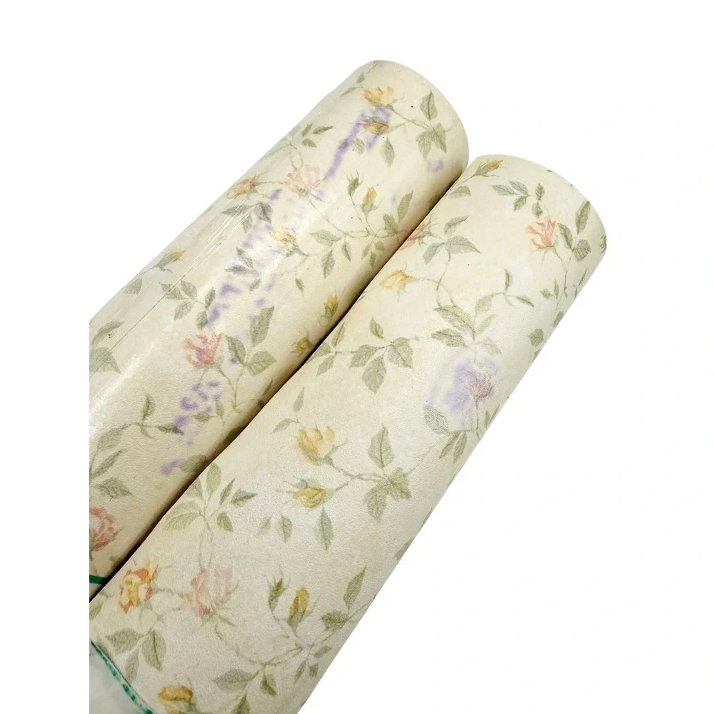Vintage Encore Floral Vinyl Wallpaper Rolls B24062 Cottage Rose Wallcovering ~ 2